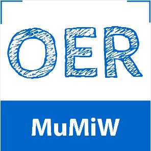 Logo des BMBF-gefÃ¶rderten Projekts OER-MuMiW